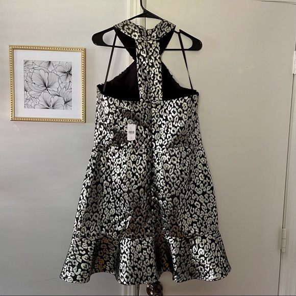 NWT HUTCH Twiggy Metallic Halter Dress - Picture 4 of 5